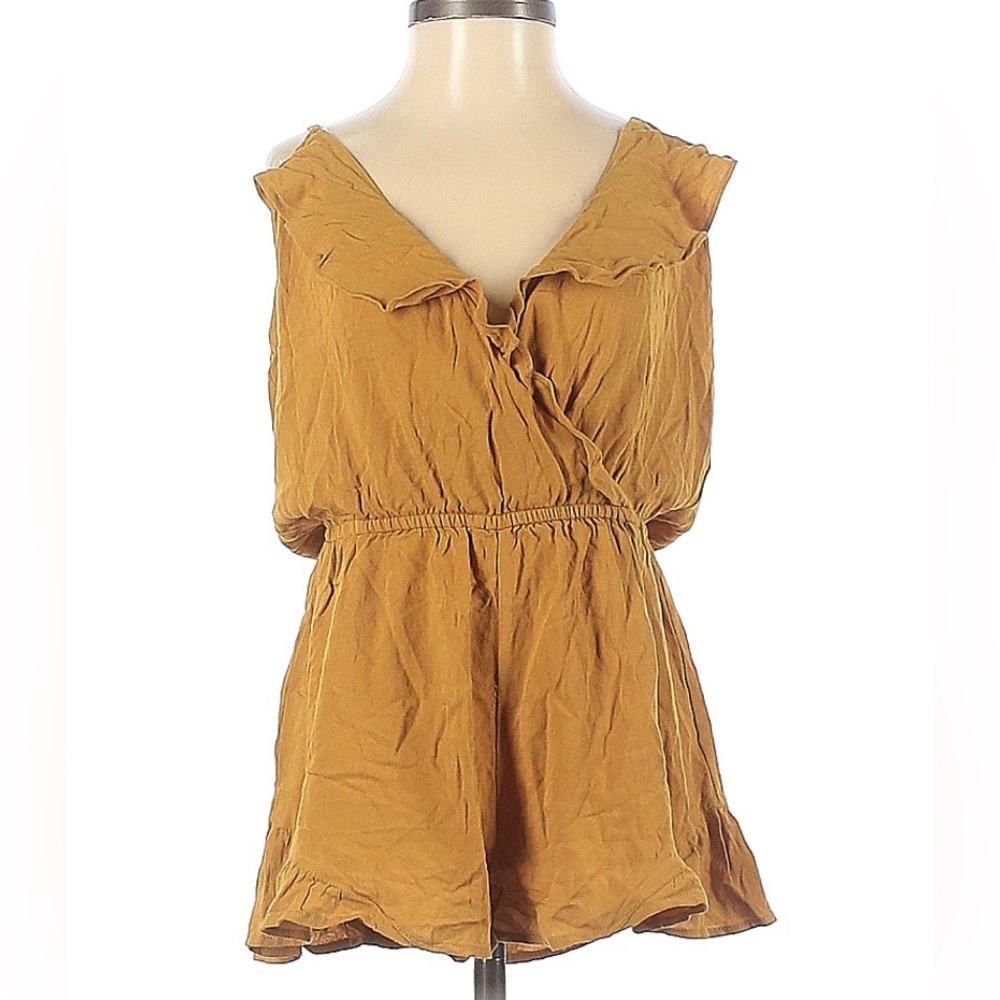 🌹2x$14 Ambiance mustard yellow romper